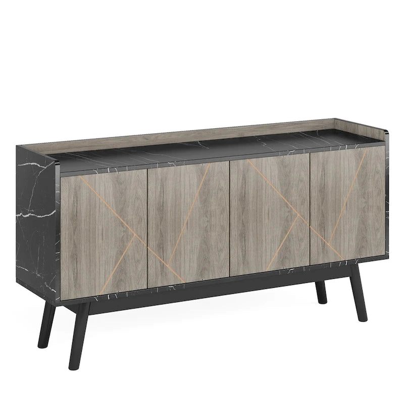 Küchen-Sideboard, Buffetschrank und Buffet-Tisch mit Stauraum