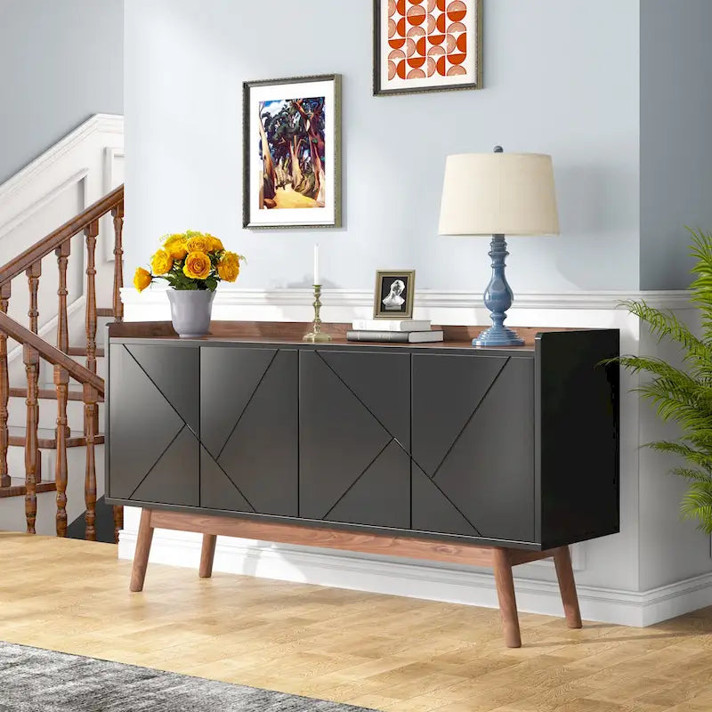 Küchen-Sideboard, Buffetschrank und Buffet-Tisch mit Stauraum