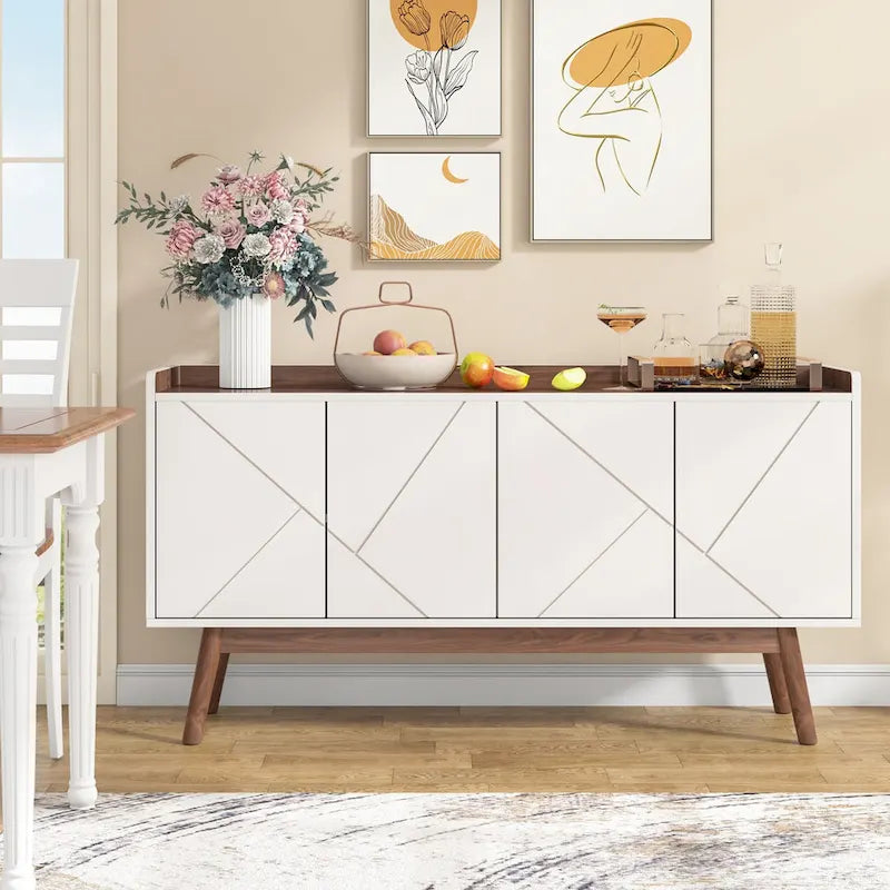 Küchen-Sideboard, Buffetschrank und Buffet-Tisch mit Stauraum