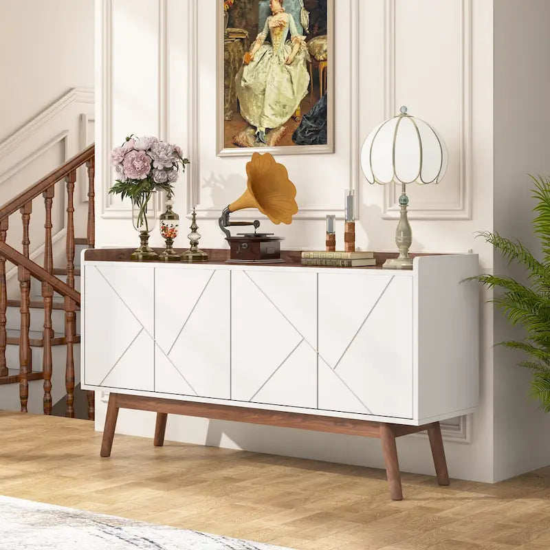 Küchen-Sideboard, Buffetschrank und Buffet-Tisch mit Stauraum