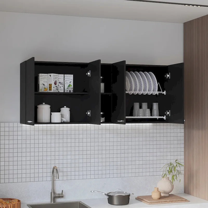 FM Furniture Winslow 150 Duvar Dolabı, Dört Kapaklı
