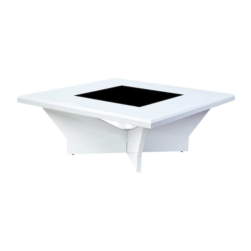 Ameena moderne salontafel met glazen inzetblad van Furniture of America