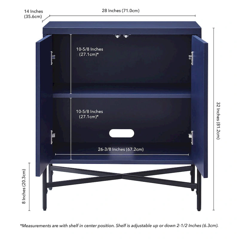 Armario decorativo rectangular Brighton de 28 de ancho - 28 de ancho