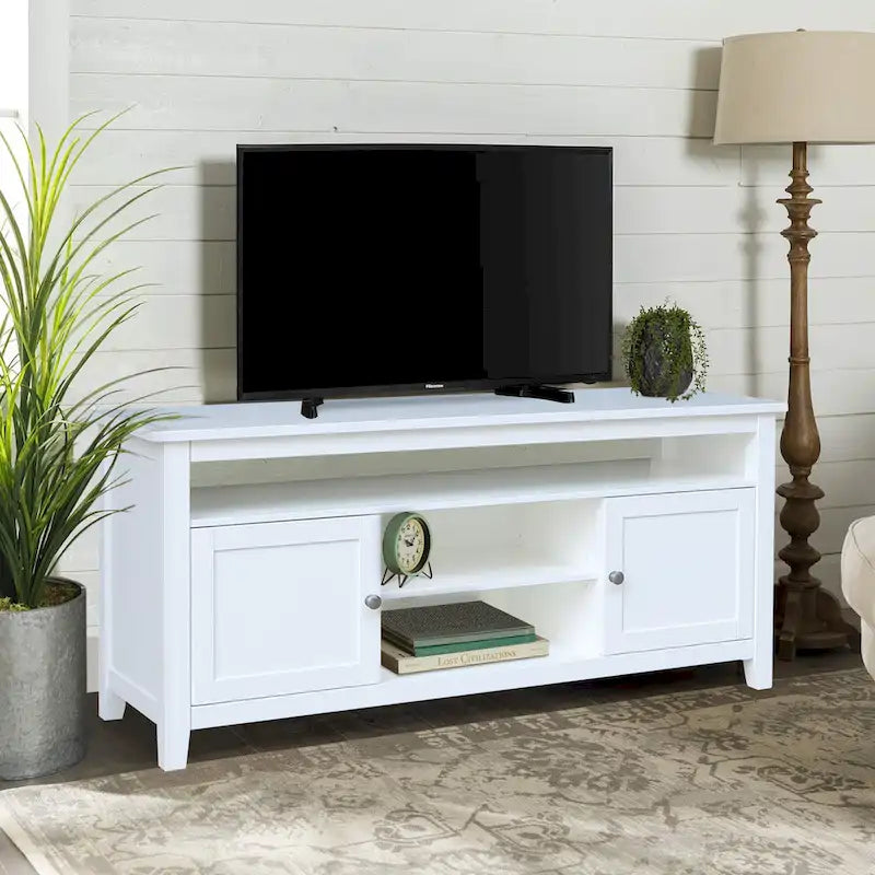 Meuble TV / meuble de divertissement avec 2 portes - 57