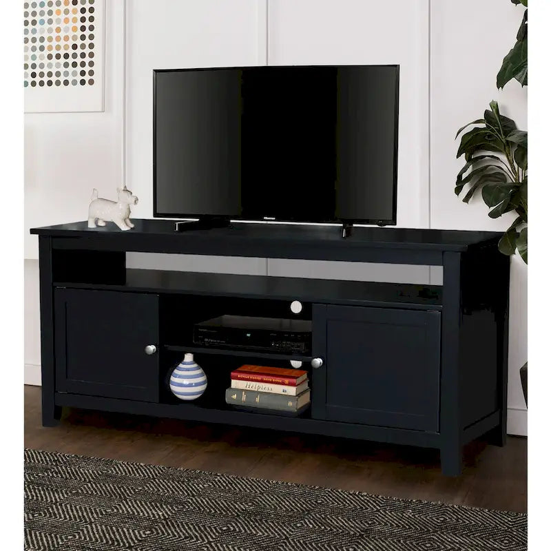 Meuble TV / meuble de divertissement avec 2 portes - 57