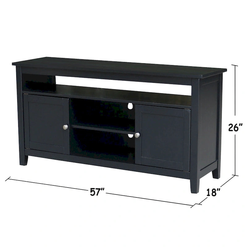 Meuble TV / meuble de divertissement avec 2 portes - 57