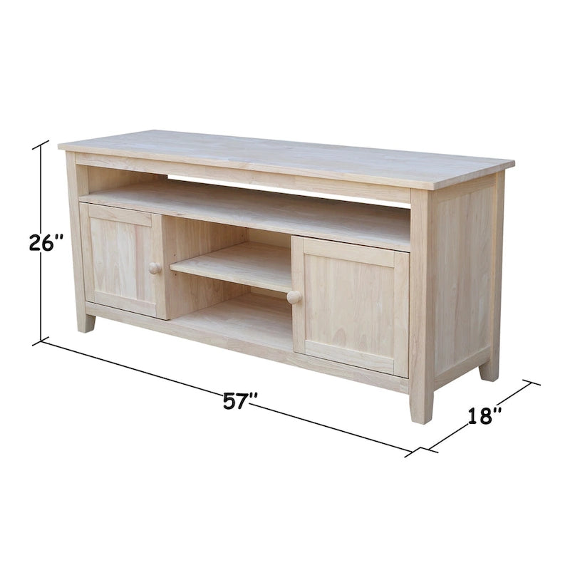 Meuble TV / meuble de divertissement avec 2 portes - 57