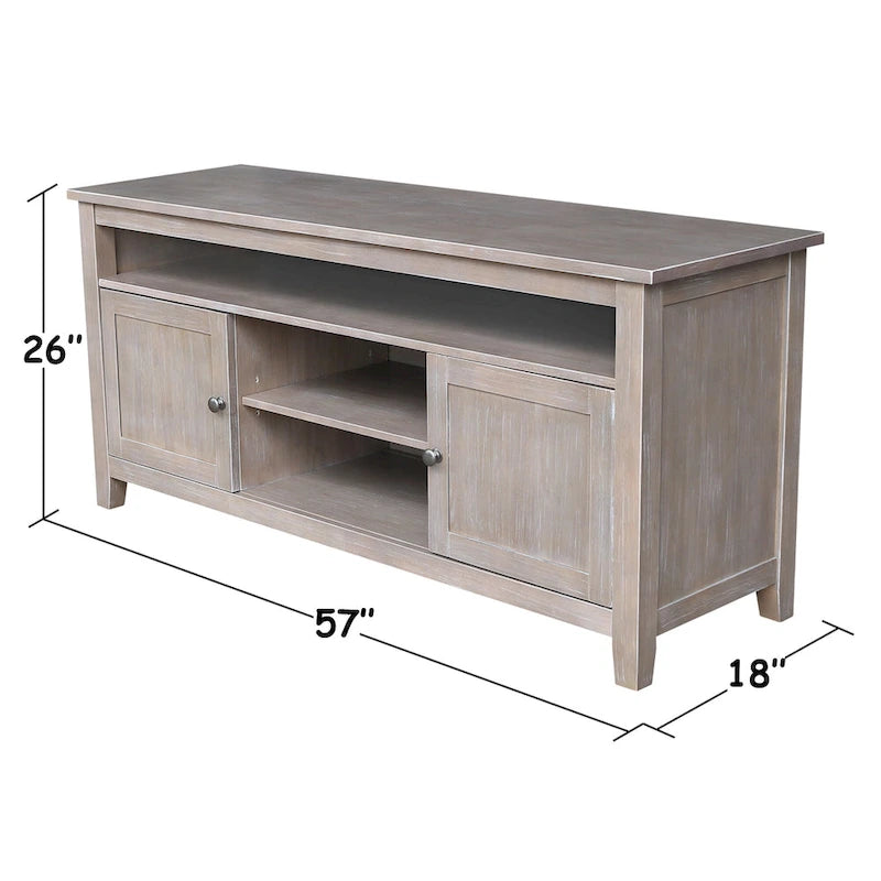 Meuble TV / meuble de divertissement avec 2 portes - 57