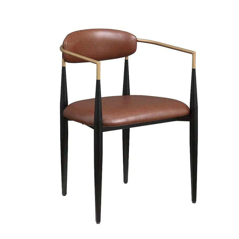 Morden Fort moderne Bouclé-Esszimmerstühle, Samt-Armlehnstühle, 2er-Set