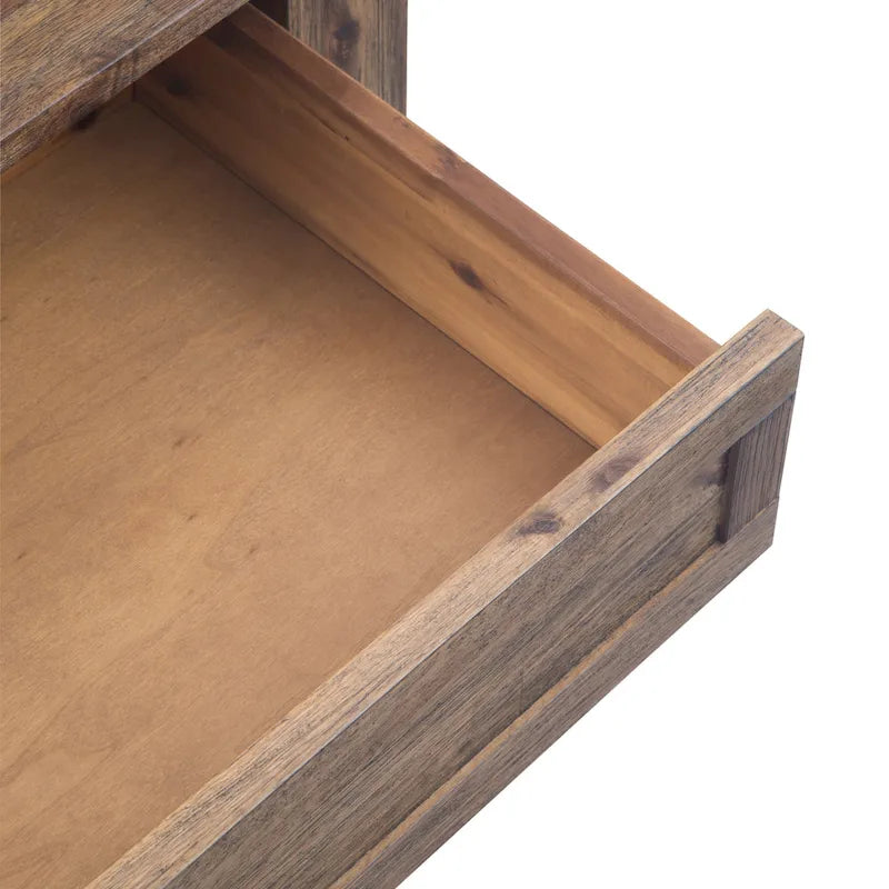 WYNDENHALL Garret vierkante rustieke salontafel van massief acaciahout, 38 inch breed - 38 W x 38 D x 19 H