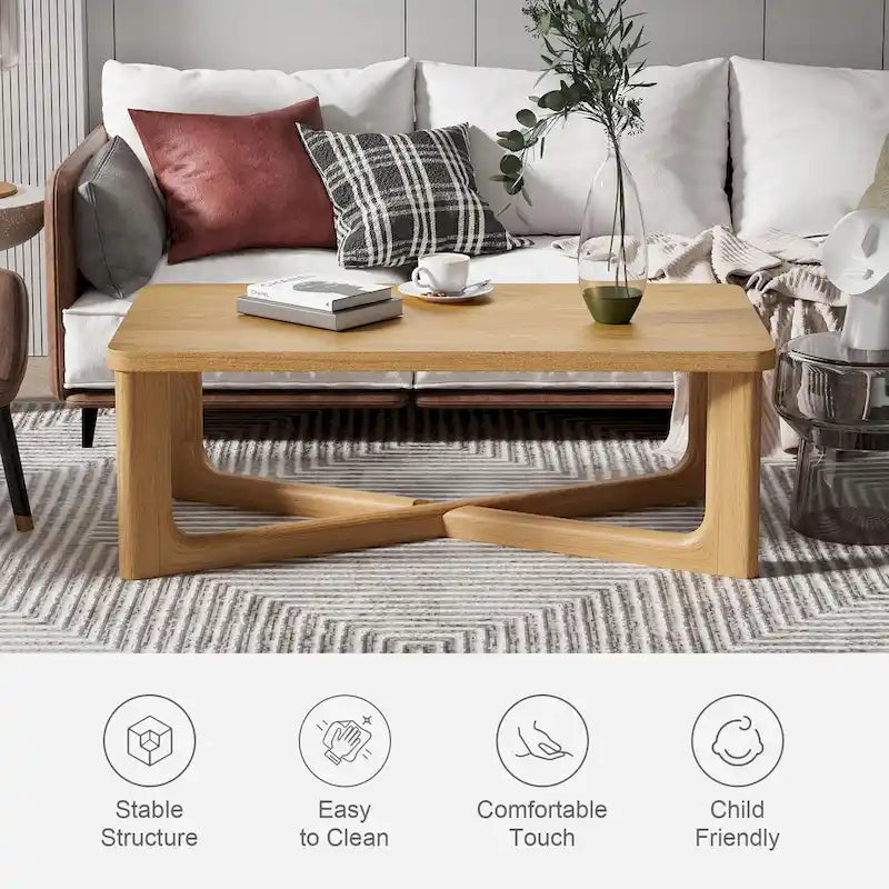 Couchtisch aus Massivholz im nordischen Stil – 20*10