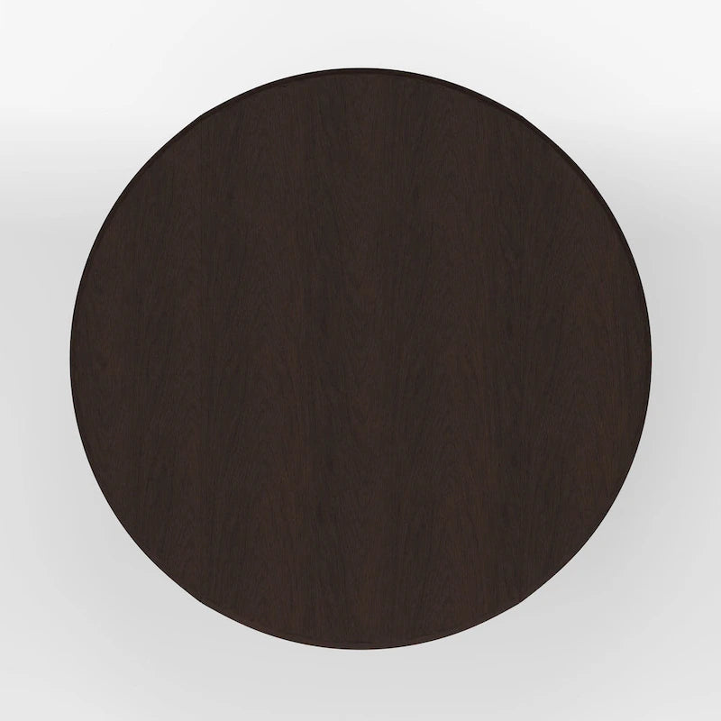 Eettafel met dubbele uitklapbladen en houten voetstuk, 42
