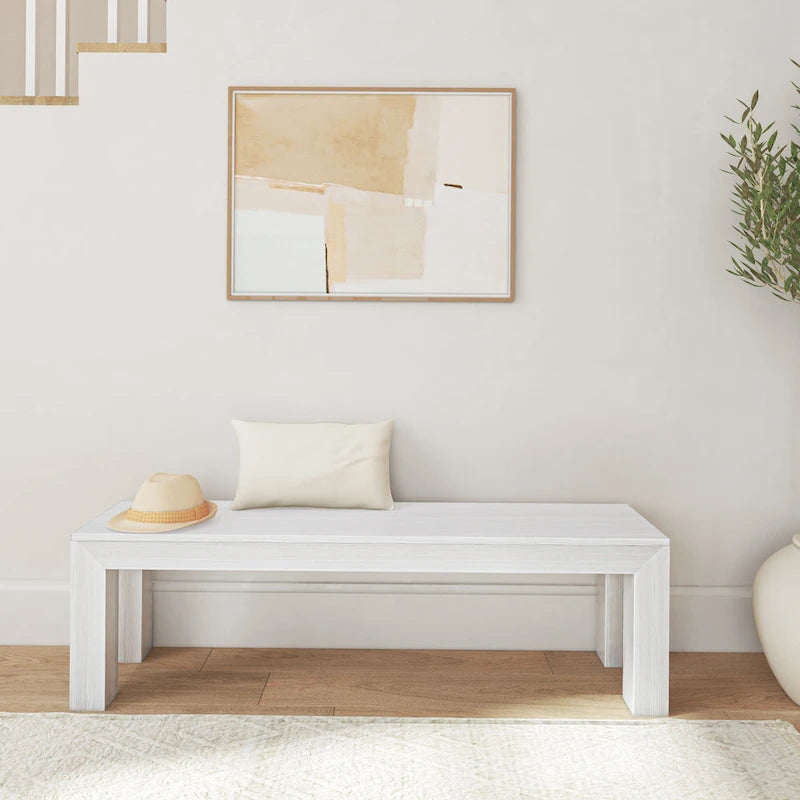 Plank and Beam Solid Wood Modern Dining Bench - 61