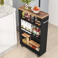 Carrello portaoggetti sottile, carrello da cucina stretto con ruote - N/A