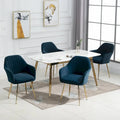 Ensemble de 4 chaises de salle à manger AVAWING rembourrées en velours, fauteuils d’appoint