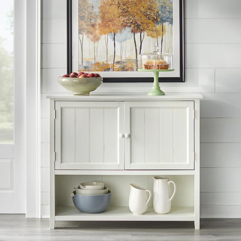Bufet Simple Living Hanover w stylu farmhouse z 2 drzwiami