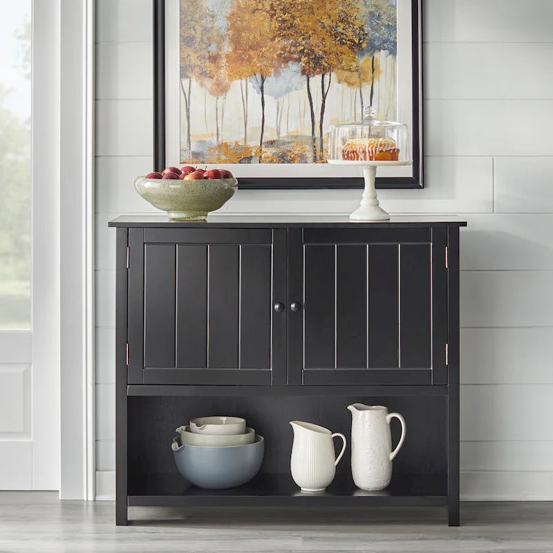 Bufet Simple Living Hanover w stylu farmhouse z 2 drzwiami