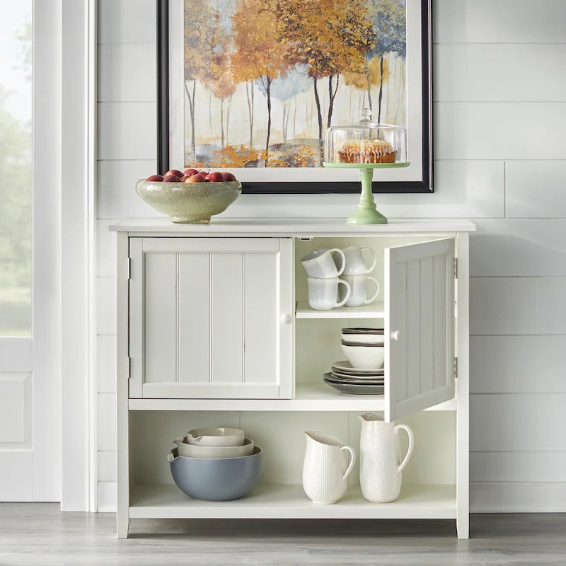Bufet Simple Living Hanover w stylu farmhouse z 2 drzwiami