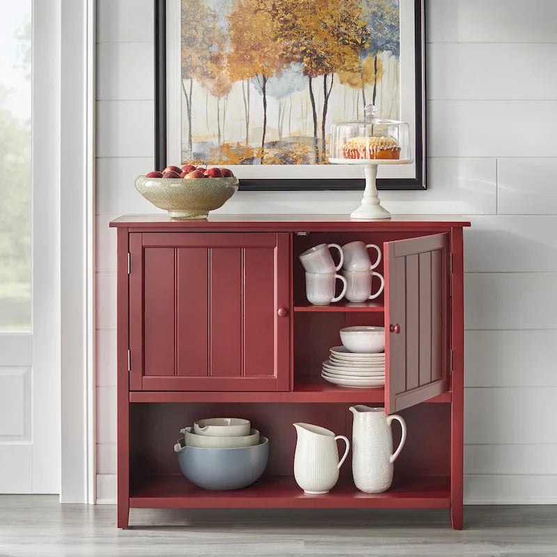 Bufet Simple Living Hanover w stylu farmhouse z 2 drzwiami