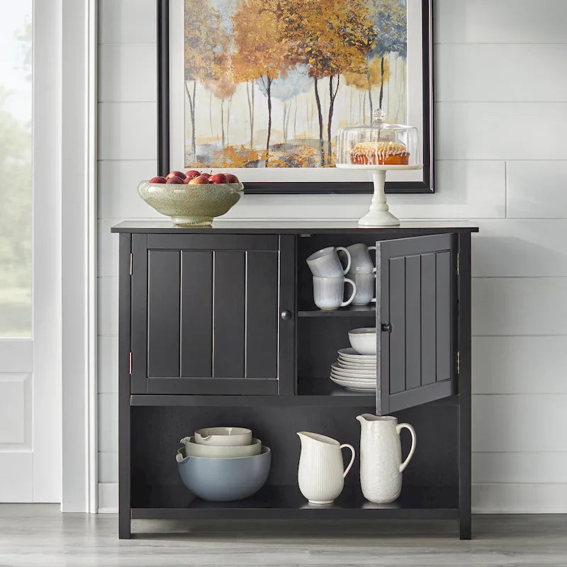 Bufet Simple Living Hanover w stylu farmhouse z 2 drzwiami