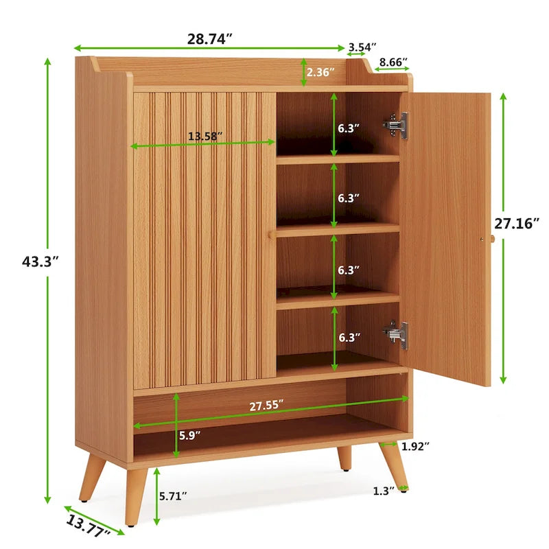 Dressoirkast met 2 deuren en uitneembare planken