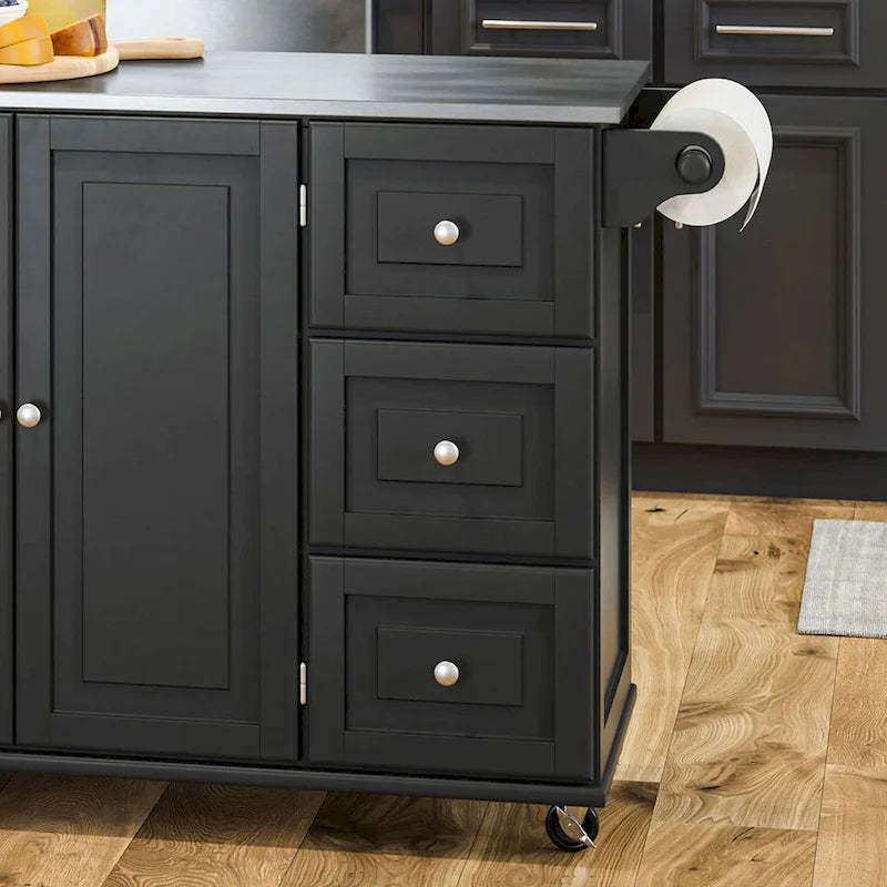 Dolly Madison Küchenwagen mit Edelstahlplatte von Homestyles