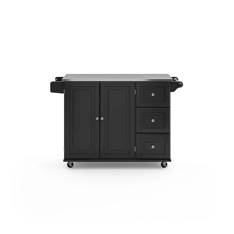 Dolly Madison Küchenwagen mit Edelstahlplatte von Homestyles