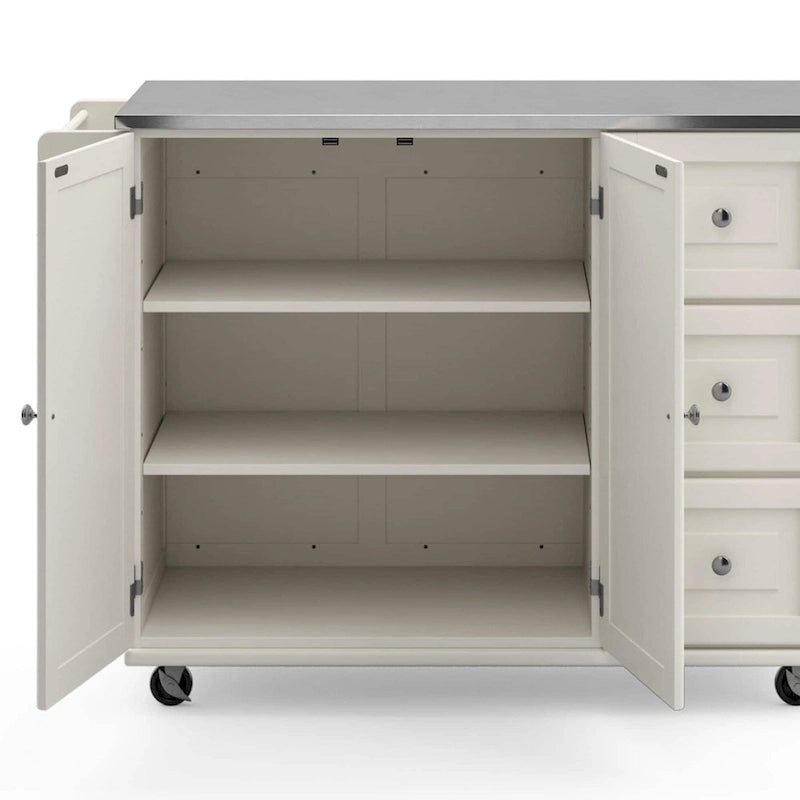 Dolly Madison Küchenwagen mit Edelstahlplatte von Homestyles