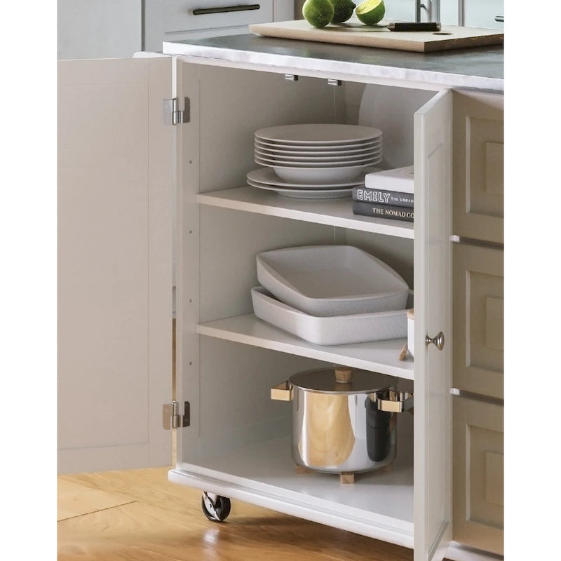 Dolly Madison Küchenwagen mit Edelstahlplatte von Homestyles