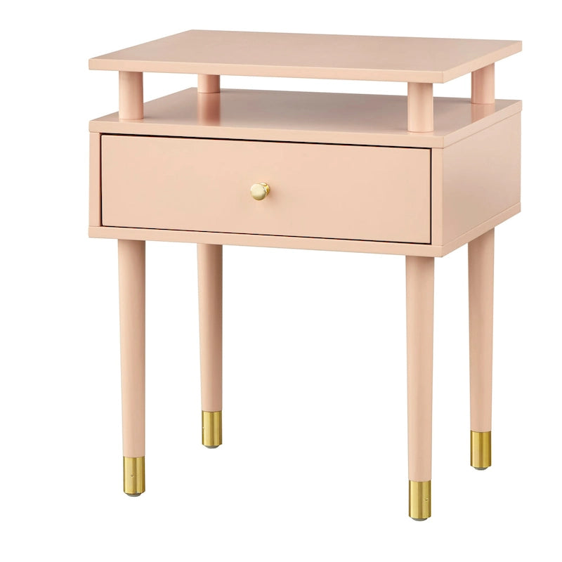 Simple Living Margo Beistelltisch im Mid-Century-Stil mit einer Schublade
