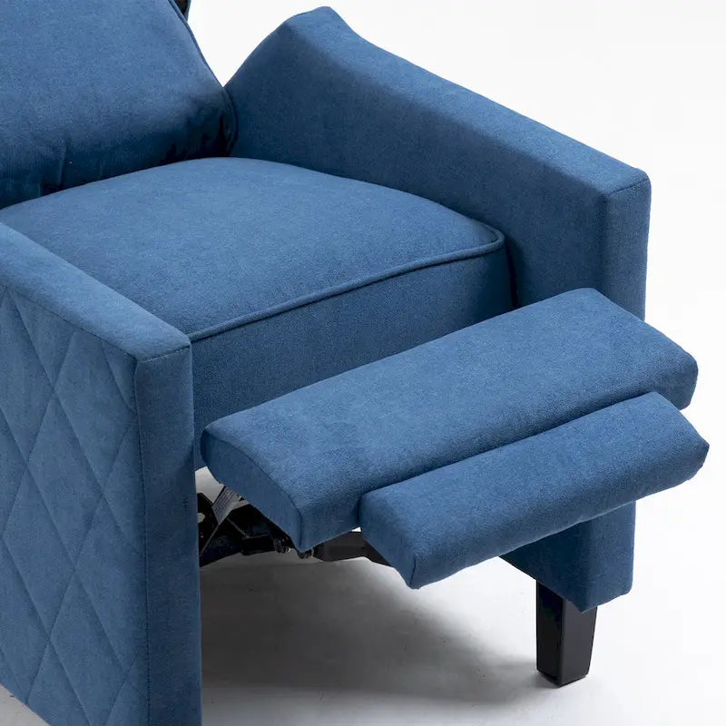 AVAWING Set aus 2 Relaxsesseln mit Rücklehnfunktion, Leinen-Sessel mit hoher Rückenlehne und Seitenflügeln