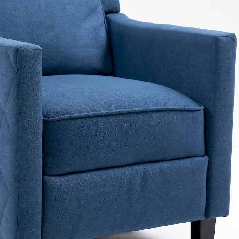 AVAWING Set aus 2 Relaxsesseln mit Rücklehnfunktion, Leinen-Sessel mit hoher Rückenlehne und Seitenflügeln