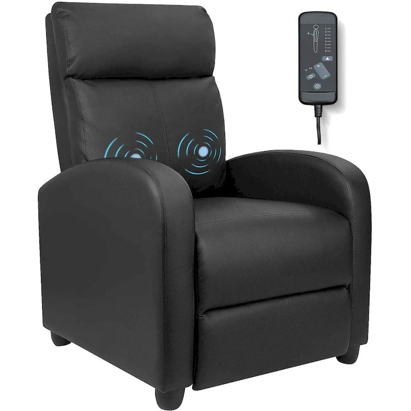 Homall relaxfauteuil voor thuisbioscoop van PU-imitatieleer met gewatteerde zitting