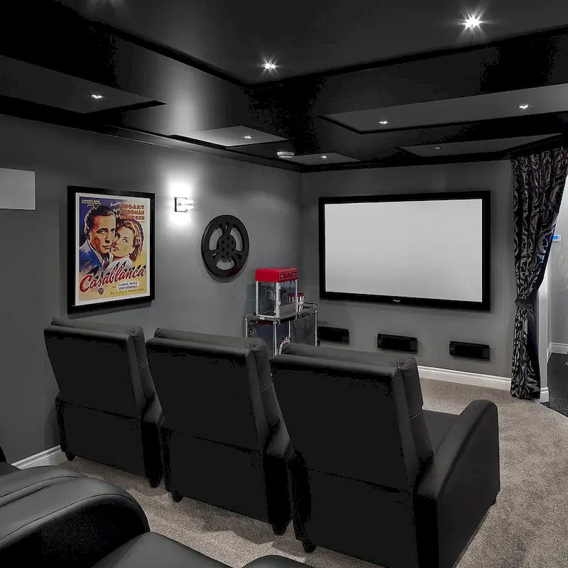 Homall relaxfauteuil voor thuisbioscoop van PU-imitatieleer met gewatteerde zitting