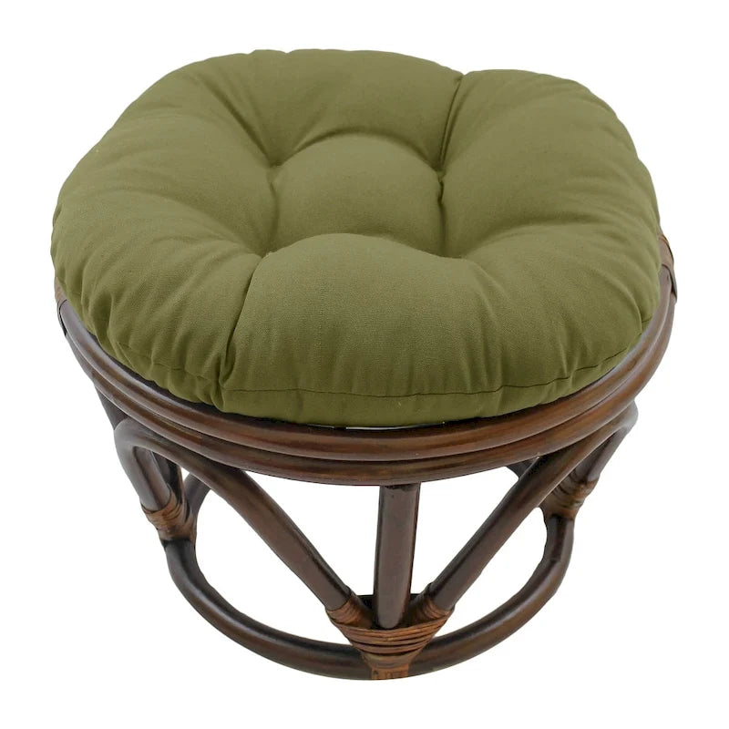 Bali 18-Zoll-Fußhocker mit Twill-Kissen
