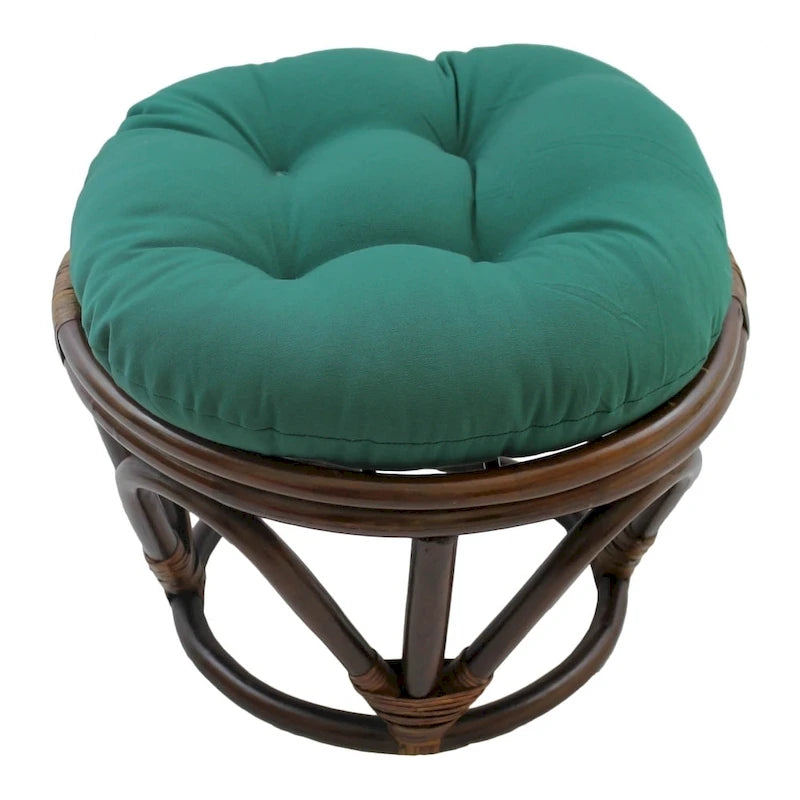 Bali 18-Zoll-Fußhocker mit Twill-Kissen