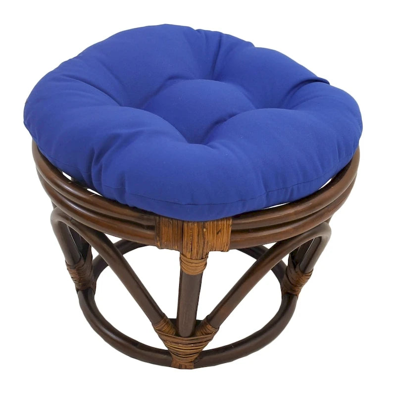 Bali 18-Zoll-Fußhocker mit Twill-Kissen