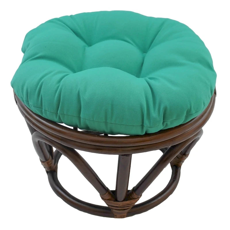 Bali 18-Zoll-Fußhocker mit Twill-Kissen