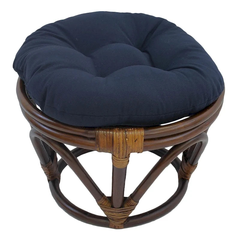 Bali 18-Zoll-Fußhocker mit Twill-Kissen