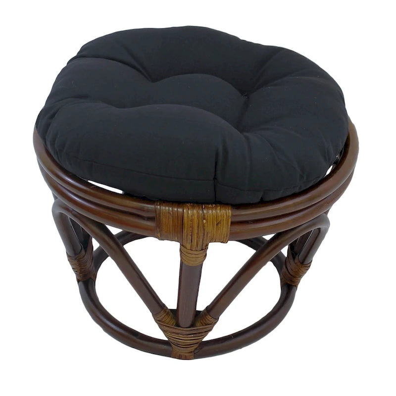 Bali 18-Zoll-Fußhocker mit Twill-Kissen