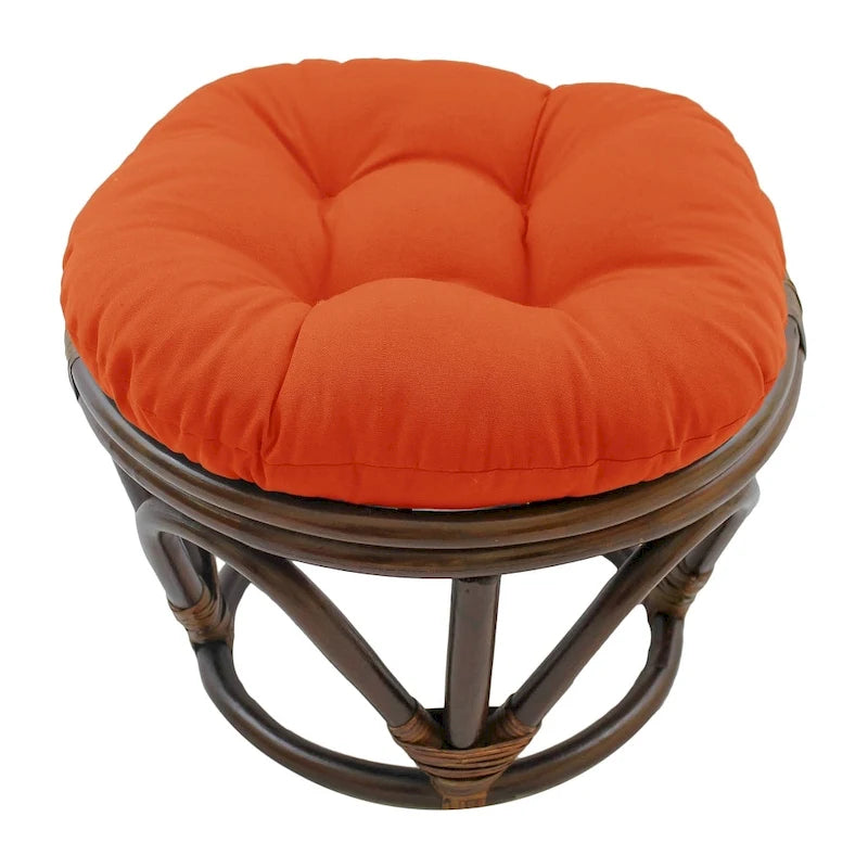 Bali 18-Zoll-Fußhocker mit Twill-Kissen