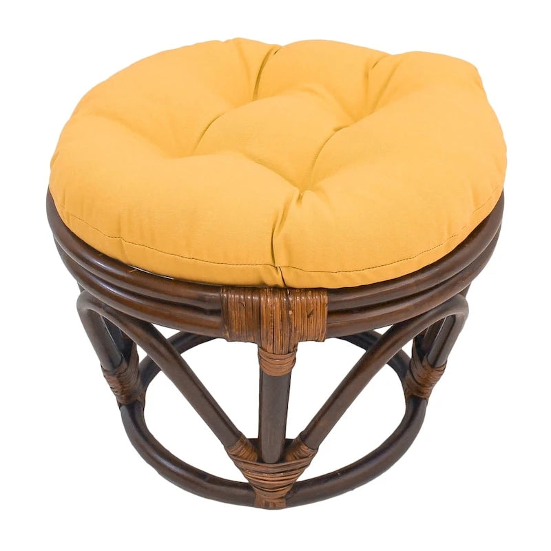 Bali 18-Zoll-Fußhocker mit Twill-Kissen