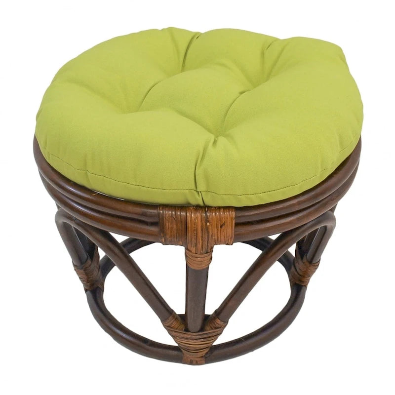 Bali 18-Zoll-Fußhocker mit Twill-Kissen