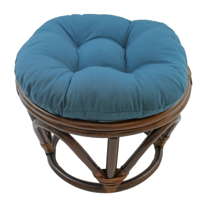 Bali 18-Zoll-Fußhocker mit Twill-Kissen