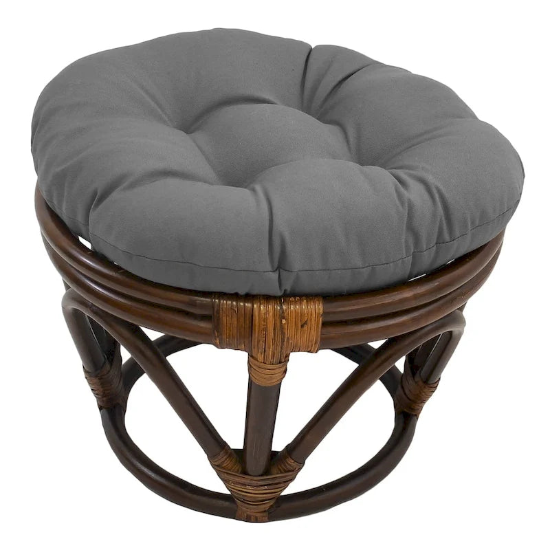 Bali 18-Zoll-Fußhocker mit Twill-Kissen