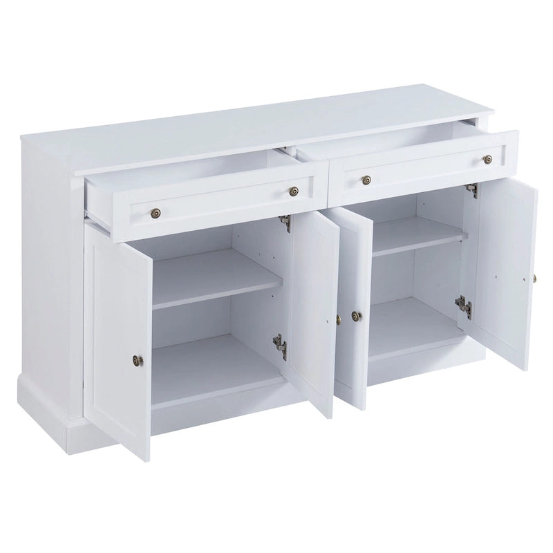 Kitchen Sideboard Storage Buffet Cabinet with 2 Drawers and 4 Doors