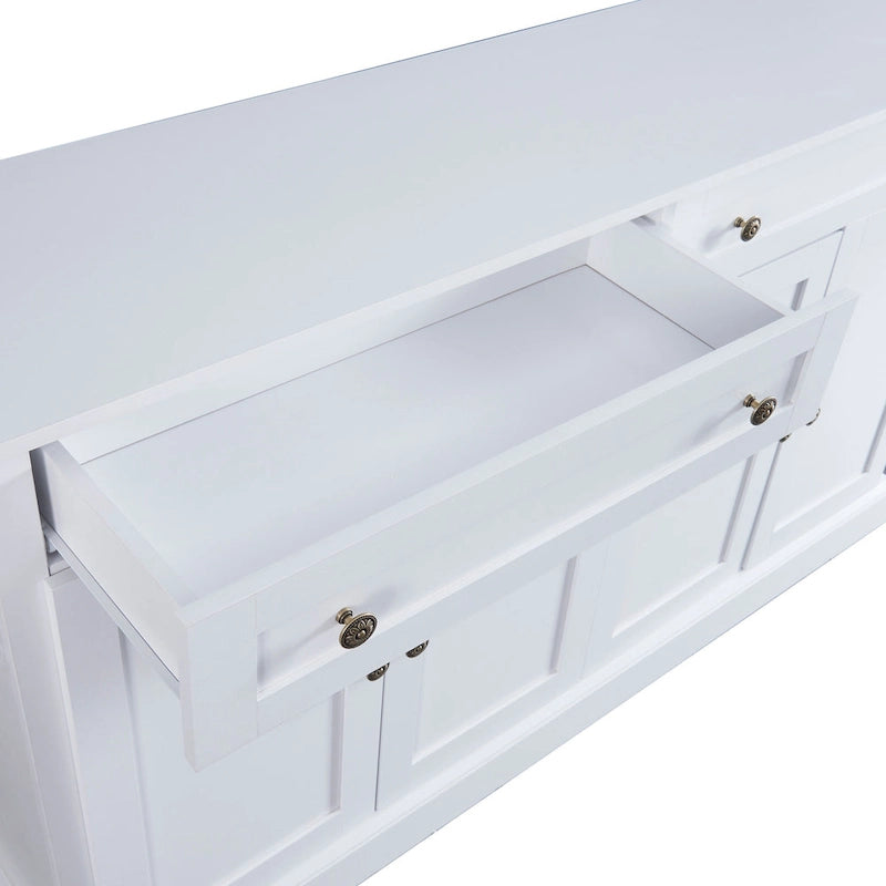 Kitchen Sideboard Storage Buffet Cabinet with 2 Drawers and 4 Doors