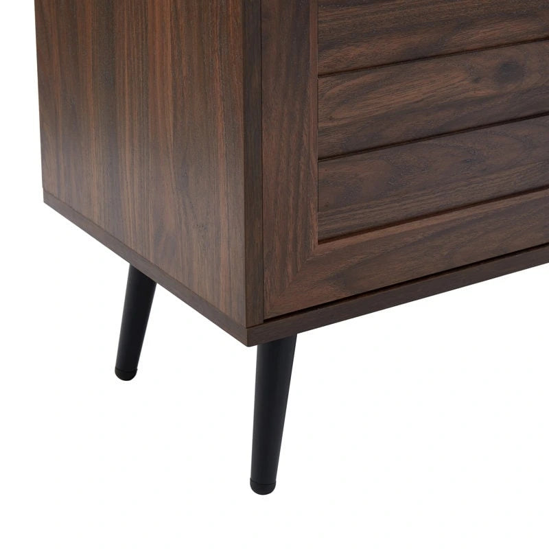 Stojak pod telewizor w stylu mid-century modern do telewizorów o przekątnej do 70 cali, centrum rozrywki, konsola multimedialna – 20.5 H x 59 W x 15.5 D