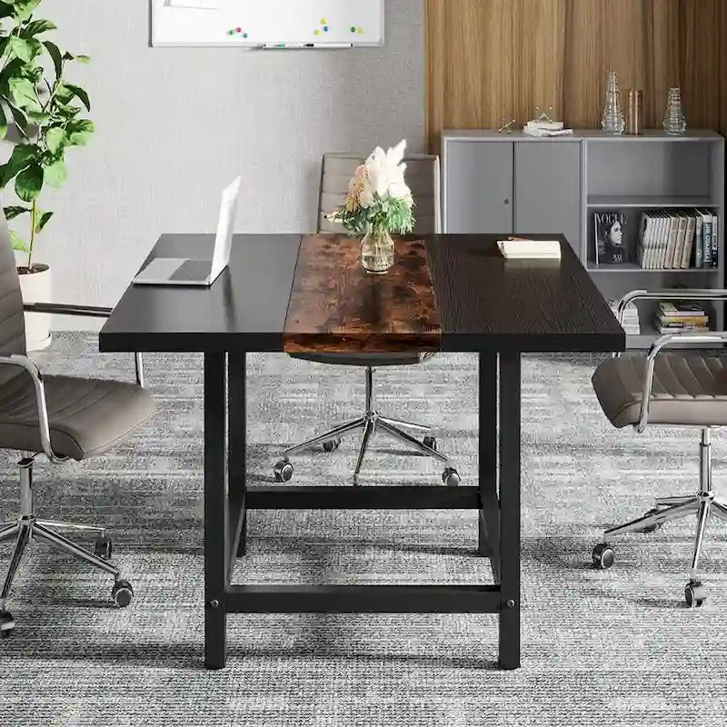 Rustieke vierkante eetkamertafel voor 4 personen, keukentafel voor kleine ruimtes