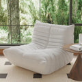 Fireside-Sessel, einzelner Sofasessel aus Teddy-Stoff, Sitzsack
